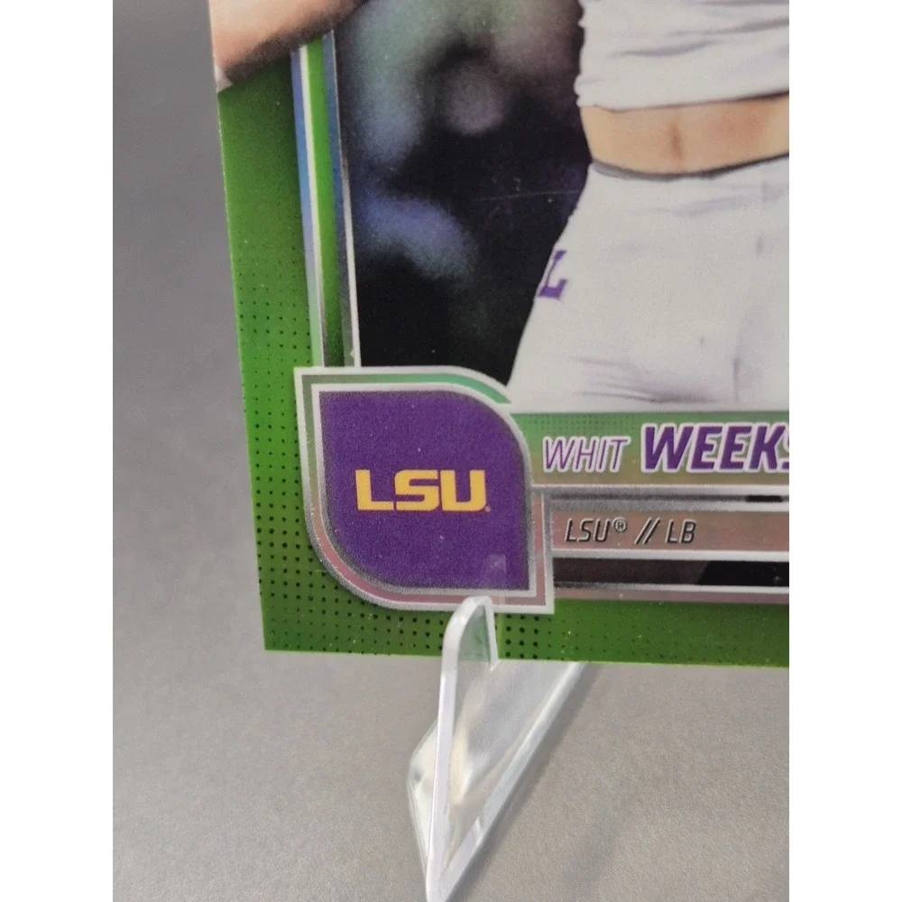 2025 Bowman U Chrome Football Whit Weeks Lime Green /275 LSU Tigers